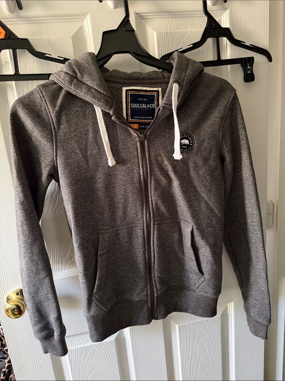 Women's Gray Full-Zip Hoodie